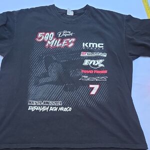 500 Miles Black Graphic Men's T-Shirt